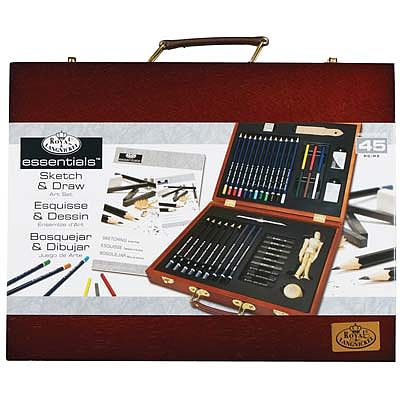 Royal-Brush Sketch/Drawing Wooden Box Art Set Drawing Kit #rset-ds2030