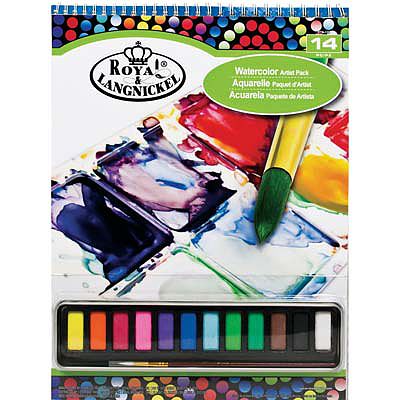 Royal-Brush 9x12 Watercolor Cakes Pad Set Watercolor Paint #rtn-126