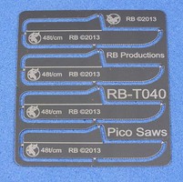 RB Pico Saw Set- (4) (48t/cm) (use w/hobby knife #1 handle) RB Pico Saw Set- (4) (48t/cm) (use w/hobby knife #1 handle)
