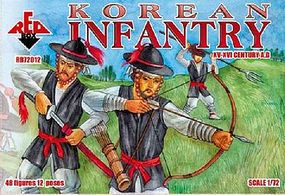 Red-Box Korean Infantry XVI-XVII Century AD (48) Plastic Model Military Figure 1/72 Scale #72012 Red-Box Korean Infantry XVI-XVII Century AD (48) Plastic Model Military Figure 1/72 Scale #72012