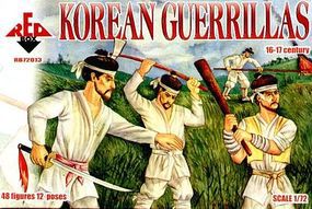 Red-Box Korean Guerillas XVI-XVII Century (48) Plastic Model Military Figure 1/72 Scale #72013 Red-Box Korean Guerillas XVI-XVII Century (48) Plastic Model Military Figure 1/72 Scale #72013