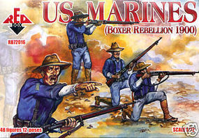 Red-Box US Marines Boxer Rebellion 1900 (48) Plastic Model Military Figure 1/72 Scale #72016 Red-Box US Marines Boxer Rebellion 1900 (48) Plastic Model Military Figure 1/72 Scale #72016