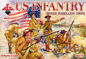 Red-Box US Infantry Boxer Rebellion 1900 (48) Plastic Model Military Figure 1/72 Scale #72017 Red-Box US Infantry Boxer Rebellion 1900 (48) Plastic Model Military Figure 1/72 Scale #72017