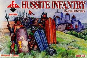 Red-Box Hussite Infantry XV Century (36) Plastic Model Military Figure 1/72 Scale #72039 Red-Box Hussite Infantry XV Century (36) Plastic Model Military Figure 1/72 Scale #72039