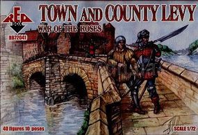 Red-Box Town & County Levy (40) Plastic Model Military Figure 1/72 Scale #72041 Red-Box Town & County Levy (40) Plastic Model Military Figure 1/72 Scale #72041