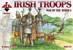 Red-Box Irish Troops (40) Plastic Model Military Figure 1/72 Scale #72044 Red-Box Irish Troops (40) Plastic Model Military Figure 1/72 Scale #72044
