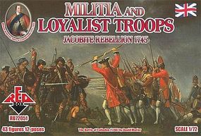 Red-Box Militia & Loyalist Troops (43) Plastic Model Military Figure 1/72 Scale #72051 Red-Box Militia & Loyalist Troops (43) Plastic Model Military Figure 1/72 Scale #72051