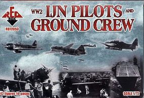 Red-Box WWII Japanese Navy Pilots & Crew Plastic Model Military Figure 1/72 Scale #72053 Red-Box WWII Japanese Navy Pilots & Crew Plastic Model Military Figure 1/72 Scale #72053