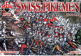 Red-Box Swiss Infantry Pikemen XVI Century Plastic Model Military Figures 1/72 Scale #72061 Red-Box Swiss Infantry Pikemen XVI Century Plastic Model Military Figures 1/72 Scale #72061