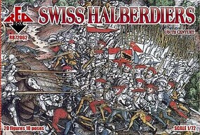 Red-Box Swiss Infantry Halberdiers XVI Century