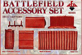 Red-Box Battlefield Accessory Set VI-XVII Century Plastic Model Military Figures 1/72 Scale #72073