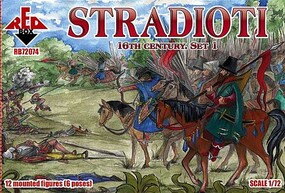 Red-Box Stradioti XVI Century Set #1 Plastic Model Military Figures 1/72 Scale #72074 Red-Box Stradioti XVI Century Set #1 Plastic Model Military Figures 1/72 Scale #72074