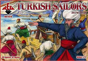Red-Box Turkish Sailors XVI-XVII Century Plastic Model Military Figures 1/72 Scale #72078