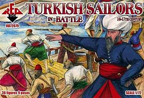 Red-Box Turkish Sailors in Battle XVI-XVII Century Plastic Model Military Figures 1/72 #72079 Red-Box Turkish Sailors in Battle XVI-XVII Century Plastic Model Military Figures 1/72 #72079