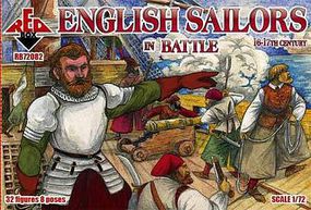 Red-Box English Sailors in Battle XVI-XVII Century Plastic Model Military Figures 1/72 #72082 Red-Box English Sailors in Battle XVI-XVII Century Plastic Model Military Figures 1/72 #72082