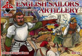 Red-Box English Sailors Artillery XVI-XVII Century Plastic Model Military Figures 1/72 #72083 Red-Box English Sailors Artillery XVI-XVII Century Plastic Model Military Figures 1/72 #72083