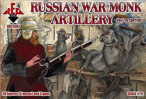 Red-Box Russian War Monk Artillery XVI-XVII Century Plastic Model Military Figures 1/72 #72087