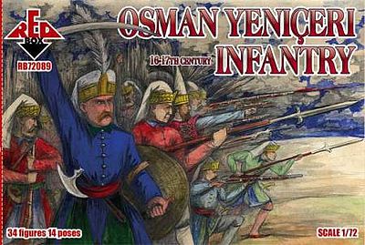 Red-Box Osman Yeniceri Infantry XVI-XVII Century Plastic Model Military Figures 1/72 Scale #72089