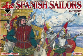 Red-Box 1/72 Spanish Sailors XVI-XVII Century (40) Red-Box 1/72 Spanish Sailors XVI-XVII Century (40)