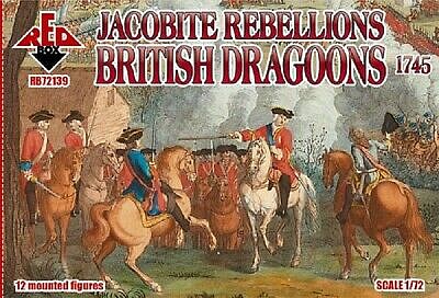Red-Box 1/72 Jacobite Rebellion British Dragoons 1745 (12 Mtd)