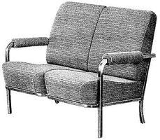 Lounge Sofa HW #630P-2 6/ - HO-Scale (6)