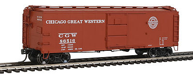 Red-Caboose Chicago Great Western X-29 Boxcar HO Scale Model Train Freight Car #37214