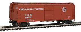 Red-Caboose Chicago Great Western X-29 Boxcar HO Scale Model Train Freight Car #37214 Red-Caboose Chicago Great Western X-29 Boxcar HO Scale Model Train Freight Car #37214