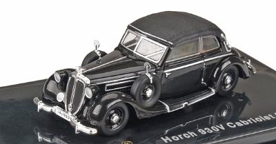 Ricko 1939 Horch (Audi) 930V Cabriolet Top Up Black HO Scale Model Railroad Vehicle #38380