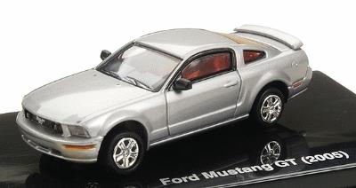 Ricko American Automobile 2005 Ford Mustang GT Coupe Silver HO Scale Model Railroad Vehicle #38470