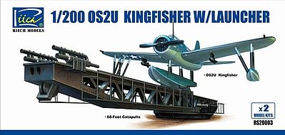 Riich OS2U Kingfisher with Launcher Plastic Model Military Aircraft Kit 1/200 Scale #20003