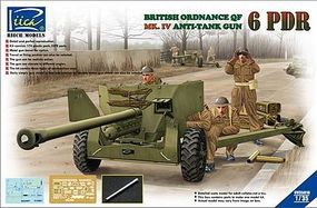 Riich British Ordnance QF Mk IV Anti-Tank Gun Plastic Model Military Vehicle Kit 1/35 #35018 Riich British Ordnance QF Mk IV Anti-Tank Gun Plastic Model Military Vehicle Kit 1/35 #35018