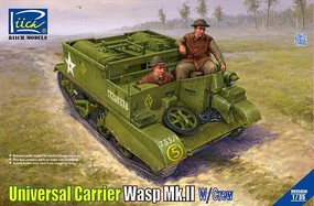 Riich Wasp Mk II Universal Carrier w/2 Crew Plastic Model Military Vehicle Kit 1/35 Scale #35036
