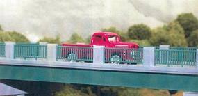 Rix Wrought Iron 50' Highway Overpass Railings (4) Model Railroad Bridge Kit HO Scale #124