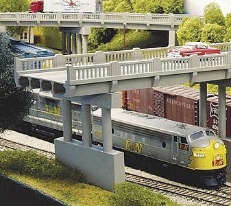 Rix Products EARLY 150' HIGHWAY OVERPASS WITH PIERS Kit N Scale 628-0153 