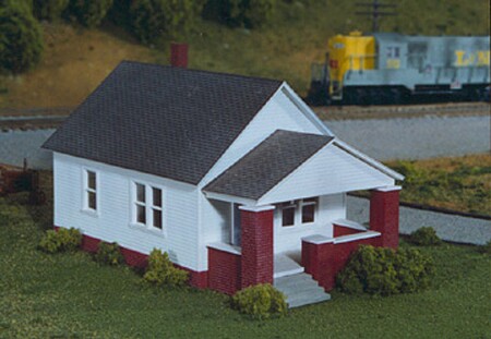 Rix 1 Story House w/ Front Porch Model Railroad Building Kit HO Scale #202