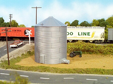 Rix 30 Corrugated Grain Bin Model Railroad Building Kit HO Scale #304