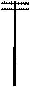 Rix 2-Crossarm Telephone Poles (18) Model Railroad Trackside Accessory HO Scale #32