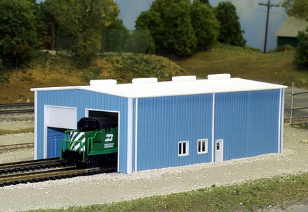 Rix 2 Door Enginehouse Model Railroad Building Kit N Scale #5418007541-8007
