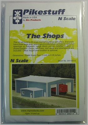 Rix The Shops Model Railroad Building Kit N Scale #5418014541-8014