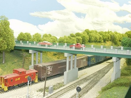 Rix Wrought Iron 50 Highway Overpass Model Railroad Bridge Kit HO Scale #6280121628-0121