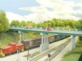 Wrought Iron 150' Overpass with Pier Model Railroad Bridge HO Scale #6280123628-0123