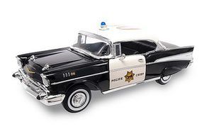 1/18 1957 Chevrolet Bel Air Police Car (Black)