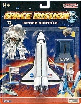 Realtoy Space Shuttle w/Astronauts Die Cast Playset