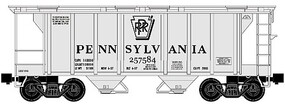 Ready-Made O 2 Bay Covered Hopper PRR