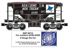 Ready-Made O Ore Car Reading & Northern