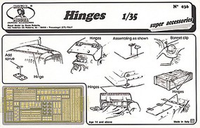 Royal-Model Hinges, various types (Photo-Etch) Plastic Model Military Diorama Accessory 1/35 Scale #36