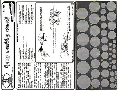 Royal-Model Spray Masking Stencil for Tank Wheels Plastic Model Vehicle Accessory 1/35 Scale #48