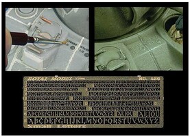 Royal-Model 1/35 Letters Small Type (Photo-Etch)