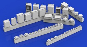 Royal-Model Electrical Boxes with Conduit Fittings Plastic Model Diorama Accessory 1/35 Scale #813