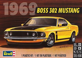 Revell-Monogram 1969 Boss 302 Mustang Plastic Model Car Kit 1/25 Scale #4313 Revell-Monogram 1969 Boss 302 Mustang Plastic Model Car Kit 1/25 Scale #4313